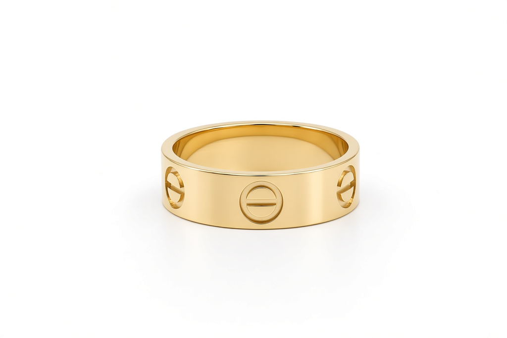 14K Yellow Gold Solid CT Men's Ring / Size: 10.5 / 6mm / Weight: 5 GR / DOWR4CT