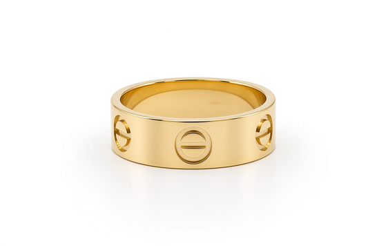 14K Yellow Gold Solid CT Women's Ring / Size: 7 / 6mm / Weight: 4.2 GR / DOWR4CT