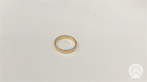 14K Yellow Gold Men’s Wedding Band / Size:9 / Weight: 3.5GR / 351-60416
