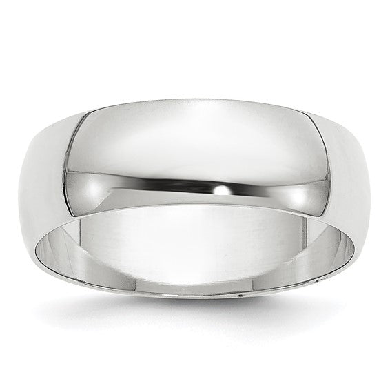 14K white Gold Wedding Band / Size: 11.5 sz / WHRL060-11.5
