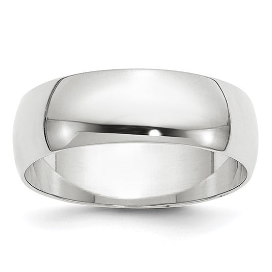 14K white Gold Wedding Band / Size: 11.5 sz / WHRL060-11.5