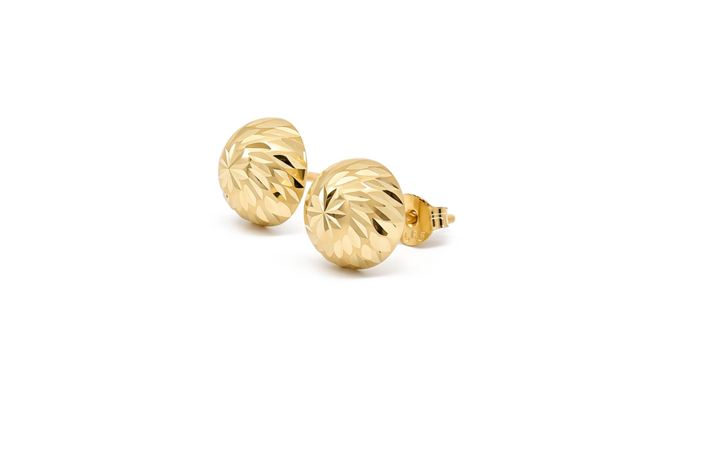 14K Yellow Gold Fashion Stud Earrings / 6-MBT-8