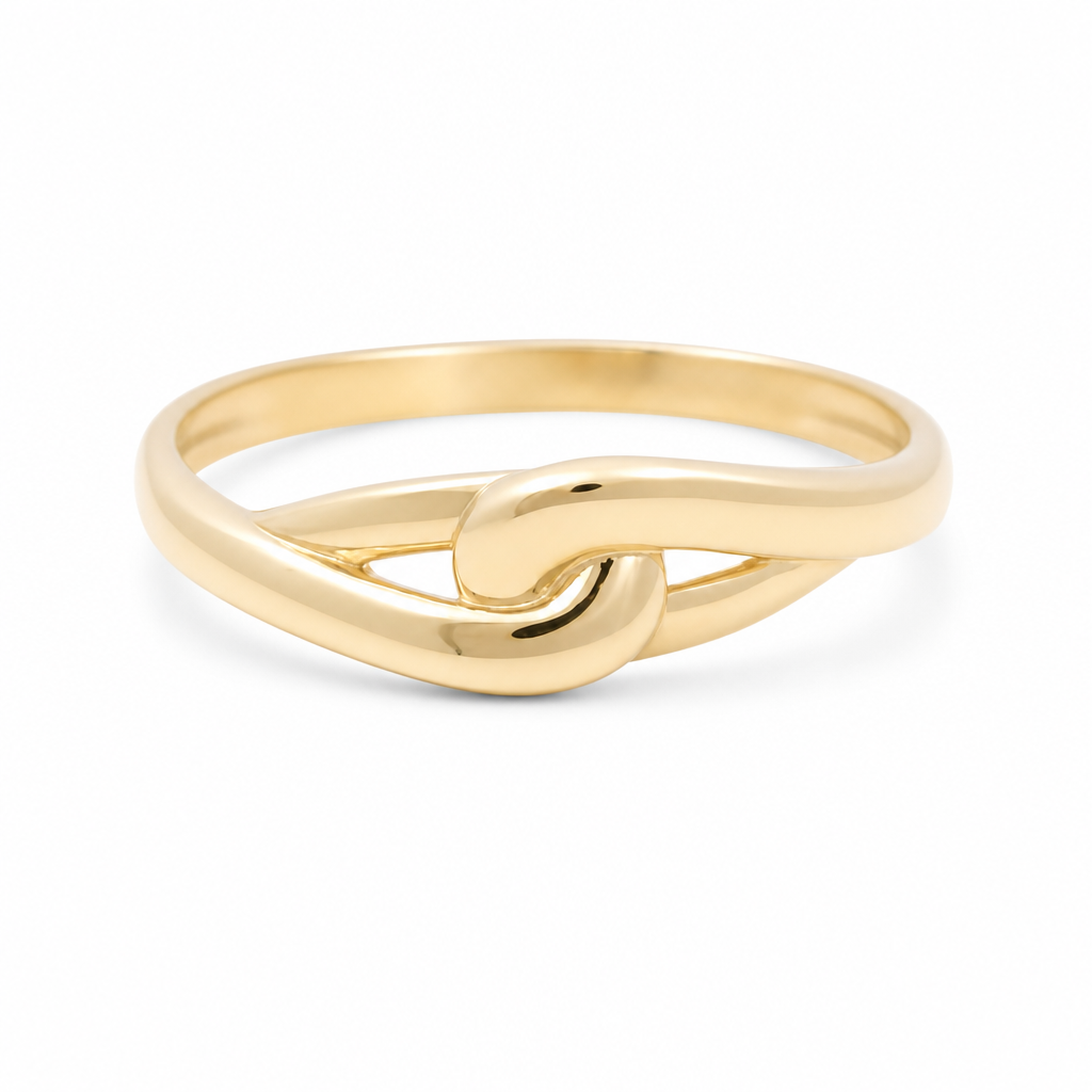 10K Yellow Gold Fashion Women's Ring / Size: 8 / Weight: 1.3 GR