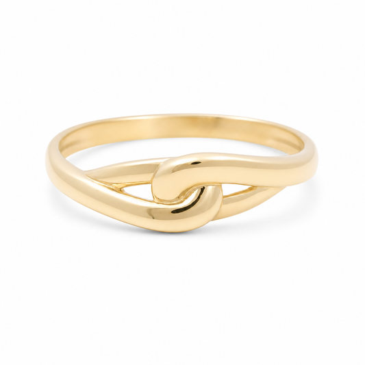 10K Yellow Gold Fashion Women's Ring / Size: 8 / Weight: 1.3 GR
