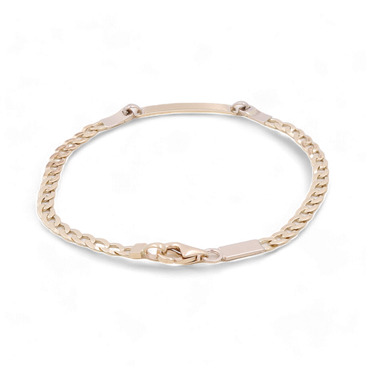 14K Yellow Gold Kids Bracelet / Size: 5.5” / Weight: 2.4 GR / CSBB4