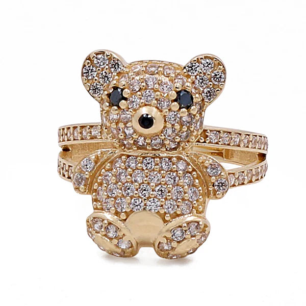 14k Women's Bear Ring with Cz / Weight 4.2 GR / BOWR4BR