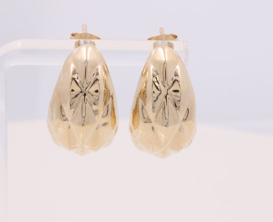 14KT Yellow Gold Fashion Earrings COES4FS-10